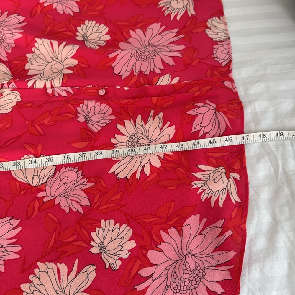 🌺Talbots Plus pink floral midi dress. Size 16W. - Picture 9 of 11